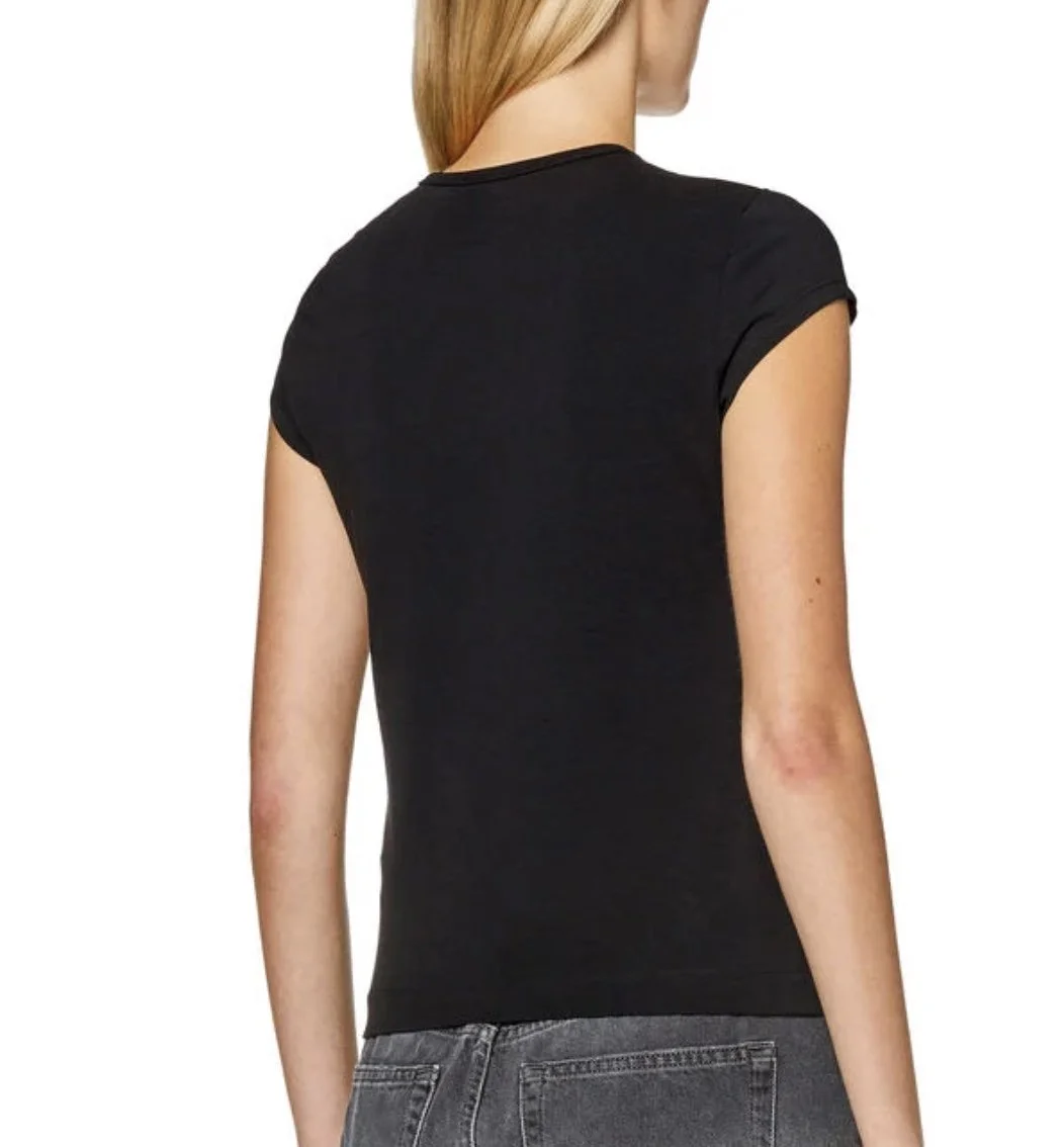 T-Uncutie-Long-Od DIESEL タグ付き T-UNCUTIE-LONG-OD-Q1 Slim fit T-shirt with cut-out Oval D